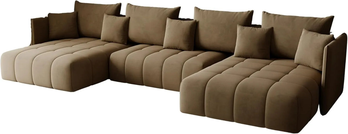 Sofa narożna – T30, GONA, wypełnienie piankowe, z funkcją spania, 346 × 188 cm, 346 × 188 × 93 cm, rozkładana konstrukcja