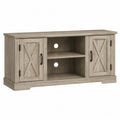 Szafka RTV z drewna kompozytowego szara 120x60x40 cm