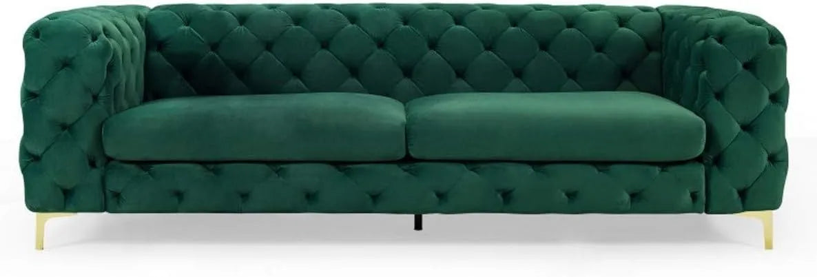 Sofa — Chesterfield, 240 × 97 × 73 cm, zielony