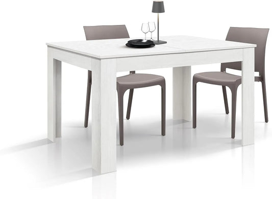 DESIGN Veronica rozkładany stół: id_1972, 120 × 80 × 77 cm, biały