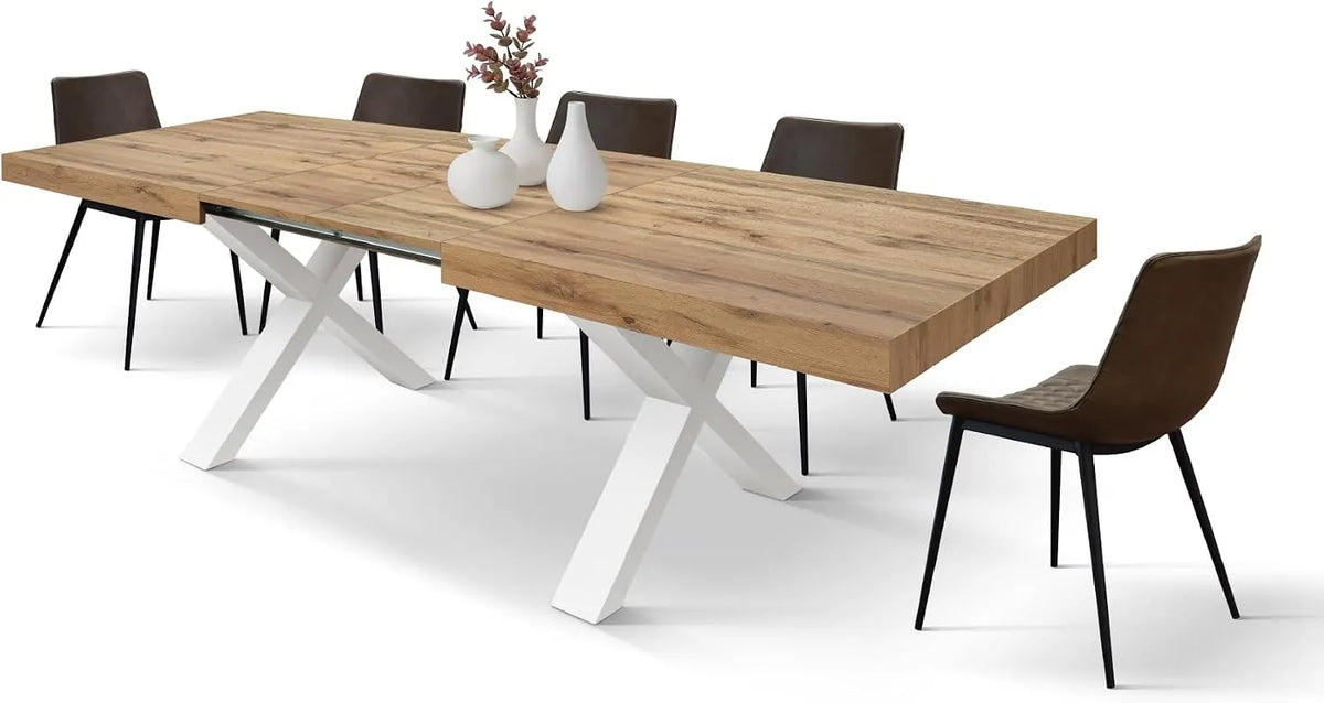 DESIGN Rozkładany stół Marco – id_2230, 180 × 90 × 76 cm, biały