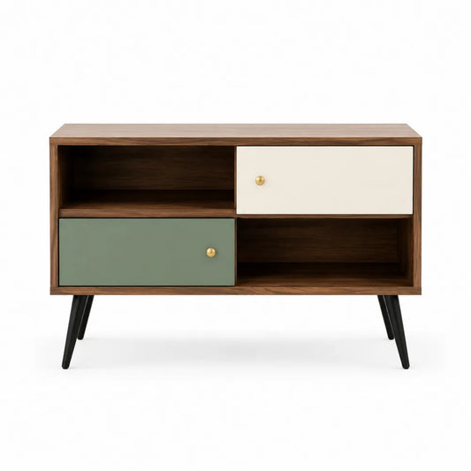 Szafka RTV z MDF i metalowymi nogami 90 cm