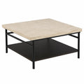 Stolik kawowy z blatem z trawertynu 80x80 cm