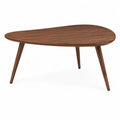 Stolik kawowy drewniany lite orzech 110 cm