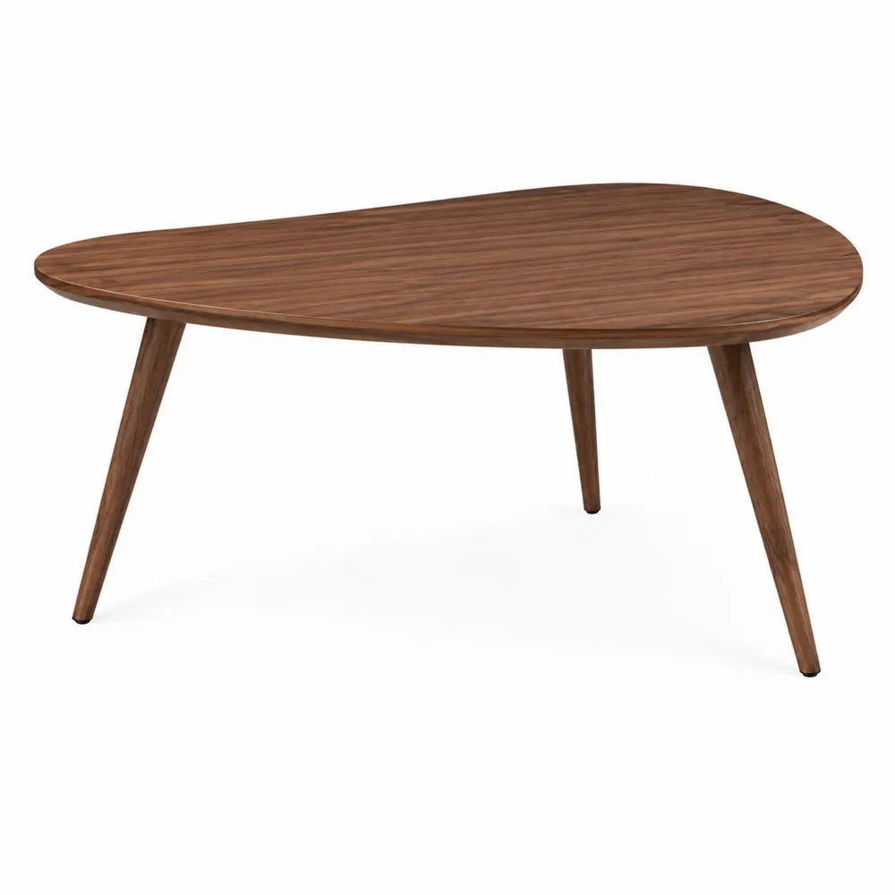 Stolik kawowy drewniany lite orzech 110 cm